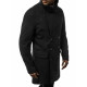 Stylish black autumn mens coat Nova JB/1048Z - Mens Jackets and Coats Stylish black autumn mens coat Nova JB/1048Z