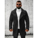 Stylish black autumn mens coat Nova JB/1048Z - Mens Jackets and Coats Stylish black autumn mens coat Nova JB/1048Z
