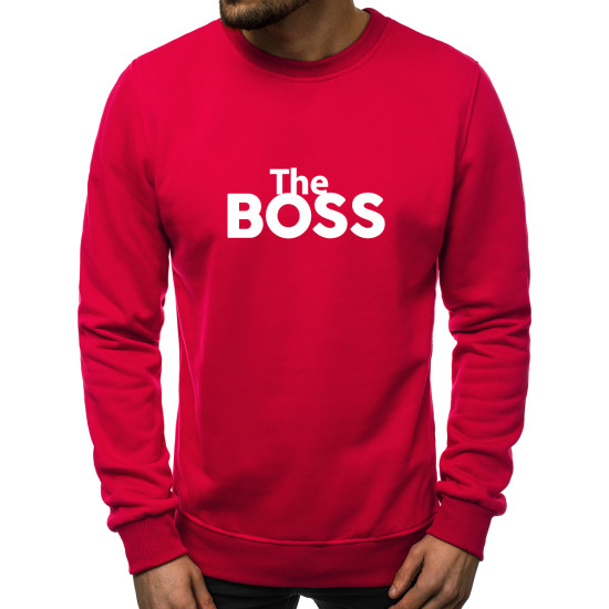 Raudonos spalvos džemperis The boss 2001-10