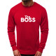 Bordo spalvos džemperis The boss