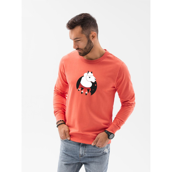 Coral sweater Lama B1153 - Mens Sweaters| Sweaters online Coral sweater Lama B1153 Premium