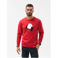 Raudonos spalvos džemperis Lama