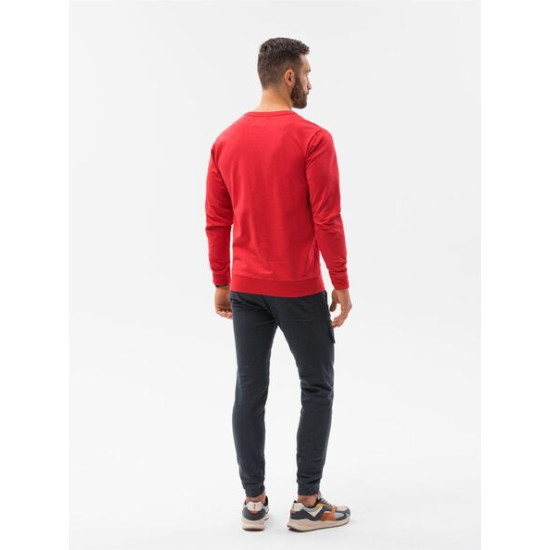 Raudonos spalvos džemperis No drama Llama B1153 Premium