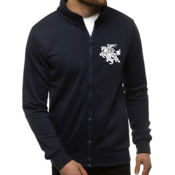 Tamsiai mėlynas vyriškas džemperis Silon su vyčiu