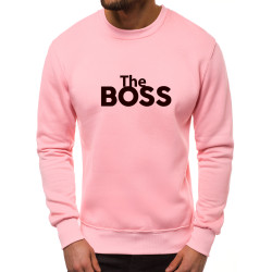 Akcija Šviesiai rožinės spalvos džemperis The boss