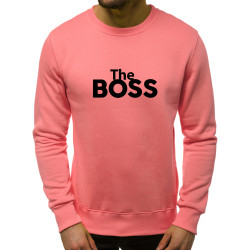 Rožinės spalvos džemperis The boss
