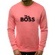 Rožinės spalvos džemperis The boss