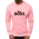 Šviesiai rožinės spalvos džemperis The boss
