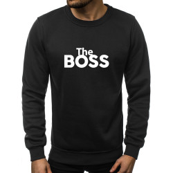 Juodos spalvos džemperis The boss