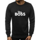 Juodos spalvos džemperis The boss