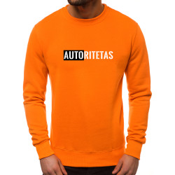 Oranžinis vyriškas džemperis "Autoritetas"