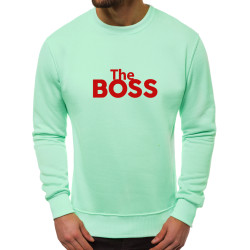 Mėtinės spalvos džemperis The boss