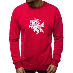 Raudonos spalvos džemperis Vytis