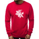 Raudonos spalvos džemperis Vytis