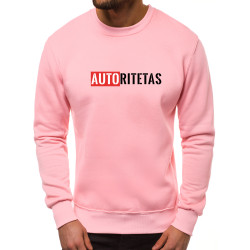 Šviesiai rožinis vyriškas džemperis "Autoritetas"