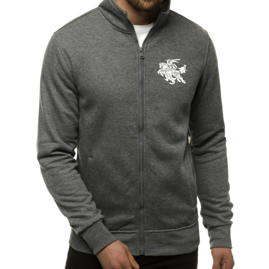 Dark gray mens jumper Silon with vyčiu JS/2002 - Mens Sweaters| Sweaters online Dark gray mens jumper Silon with vyčiu JS/2002