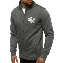Tamsiai pilkas vyriškas džemperis "Silon" su vyčiu