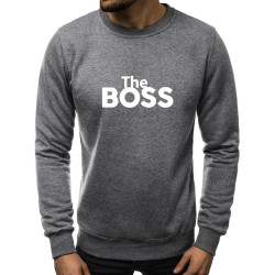 Tamsiai pilkos spalvos džemperis The boss