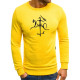 Vyriškas geltonas džemperis su Vytis stilistika