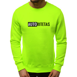 Žalias neoninis vyriškas džemperis Autoritetas
