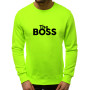 Green sweatshirt The boss