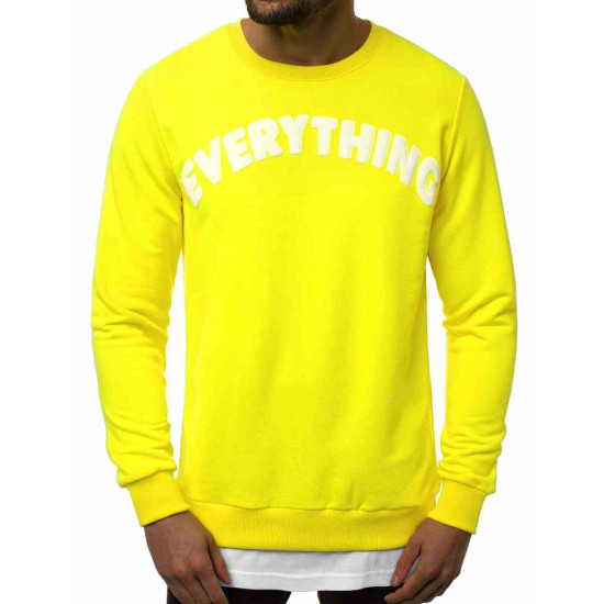 Yellow mens sweater Ever B/181905X - Mens Sweaters| Sweaters online Yellow mens sweater Ever B/181905X