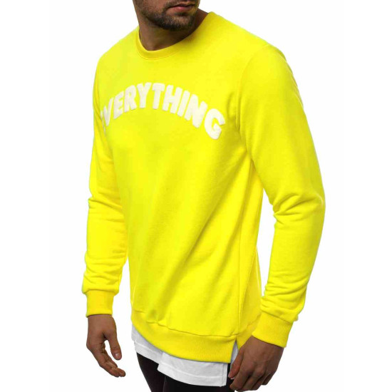 Yellow mens sweater Ever B/181905X - Mens Sweaters| Sweaters online Yellow mens sweater Ever B/181905X