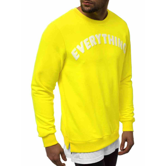 Yellow mens sweater Ever B/181905X - Mens Sweaters| Sweaters online Yellow mens sweater Ever B/181905X