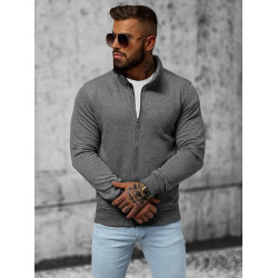 Tamsiai pilkas vyriškas džemperis Silon