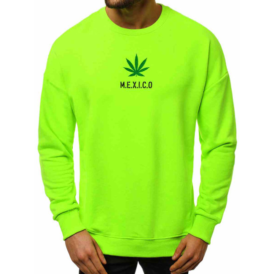 Mens neon-green stylish sweater Mexico MACH/3150 - Mens Sweaters| Sweaters online Mens neon-green stylish sweater Mexico MACH/3150