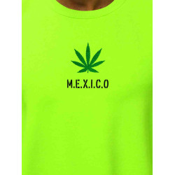 Vyriškas neoninis-žalias stilingas džemperis Mexico
