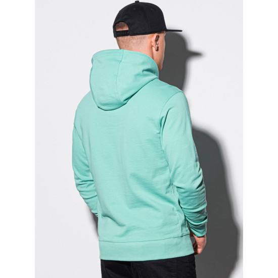 Mint colored jumper with a hood Lama B1154 - Mens Sweaters| Sweaters online Mint colored jumper with a hood Lama B1154 Premium