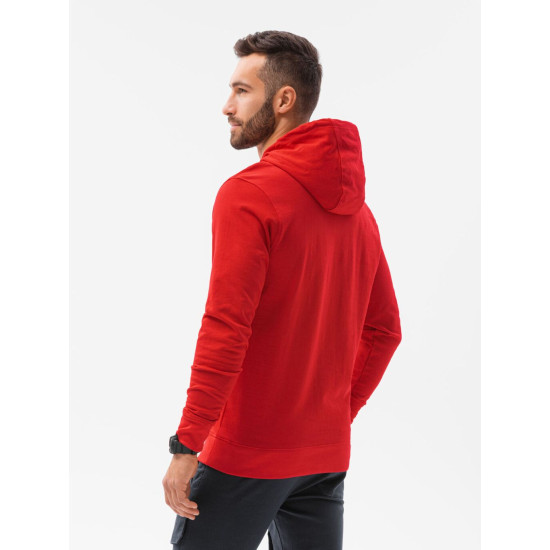 Red color jumper with a hood Lama B1154 - Mens Sweaters| Sweaters online Red color jumper with a hood Lama B1154 Premium