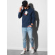 Dark blue hooded sweater Lama B1154 - Mens Sweaters| Sweaters online Dark blue hooded sweater Lama B1154 Premium