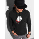 Black hooded sweatshirt Lama B1154 - Mens Sweaters| Sweaters online Black hooded sweatshirt Lama B1154 Premium