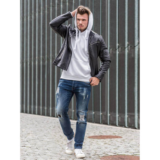 Mens white sweater Evid 2009 - Mens Sweaters| Sweaters online Mens white sweater Evid 2009