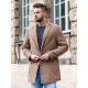 Elegantiškas rudas vyriškas paltas Sugal JB/1047Z - Akcija Elegantiškas rudas vyriškas paltas Sugal JB/1047Z