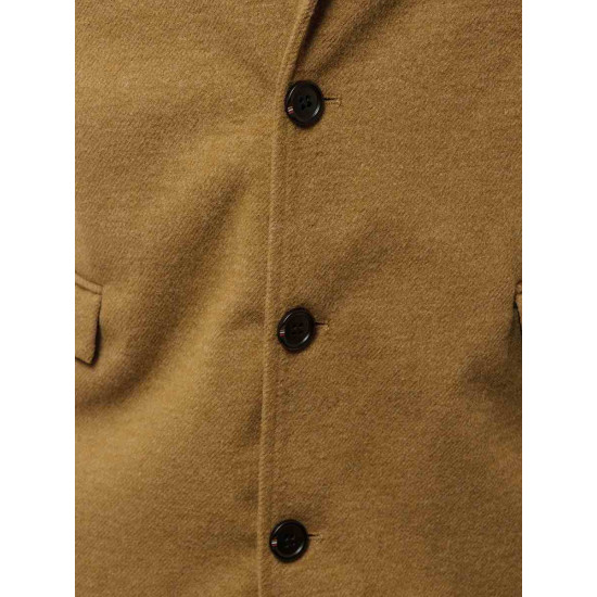 Elegantiškas rudas vyriškas paltas Sugal JB/1047Z - Akcija Elegantiškas rudas vyriškas paltas Sugal JB/1047Z