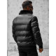 Black Quilted Mens Jacket Rotir O/M795 - Mens Jackets and Coats Black Quilted Mens Jacket Rotir O/M795