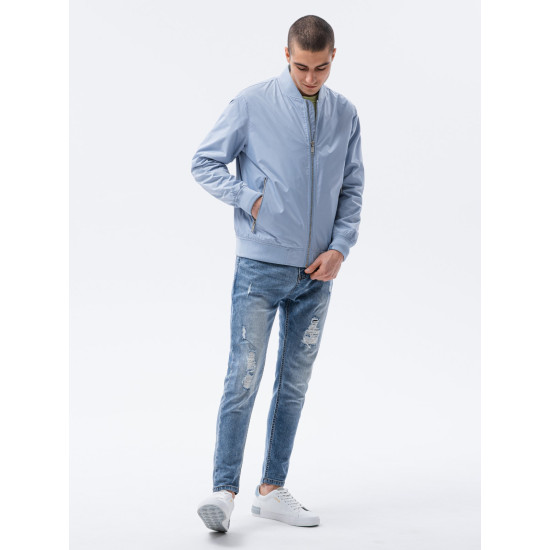 Vyriška šviesiai mėlyna striukė Cory C439 - Akcija Vyriška šviesiai mėlyna striukė Cory C439