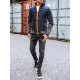 Mens dark blue jacket with orange details Karen TX3783 - Mens Jackets and Coats Mens dark blue jacket with orange details Karen TX3783
