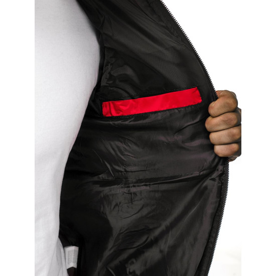 Mens quilted red jacket Minti JS/MY02Z - Mens Jackets and Coats Mens quilted red jacket Minti JS/MY02Z