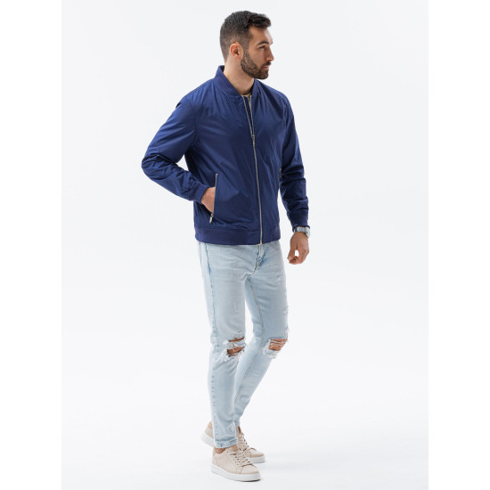Vyriška tamsiai mėlyna striukė Cory C439 - Mens Jackets and Coats Vyriška tamsiai mėlyna striukė Cory C439