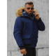 Bomber-style winter dark blue men's jacket Lemor JS/201901 - Men's Jackets and Coats Bomber-style winter dark blue men's jacket Lemor JS/201901