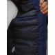 Bomber-style winter dark blue men's jacket Lemor JS/201901 - Men's Jackets and Coats Bomber-style winter dark blue men's jacket Lemor JS/201901