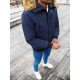 Bomber-style winter dark blue men's jacket Lemor JS/201901 - Men's Jackets and Coats Bomber-style winter dark blue men's jacket Lemor JS/201901