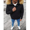 Myynti Bomber talvitakki miehille Lemor musta JS/201901