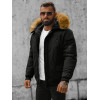 Myynti Bomber talvitakki miehille Lemor musta JS/201901