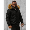 Myynti Bomber talvitakki miehille Lemor musta JS/201901