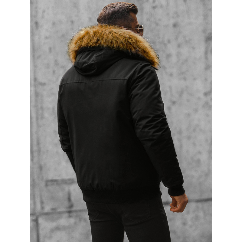 Myynti Bomber talvitakki miehille Lemor musta JS/201901
